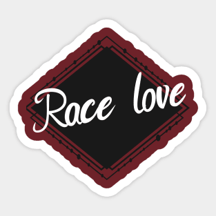 Race love Sticker